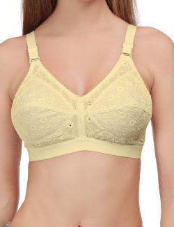 Full Coverage Non Padded Bra Softy| Pink,skin