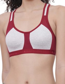Full Coverage Non Padded Bra Racer super| Light  blue